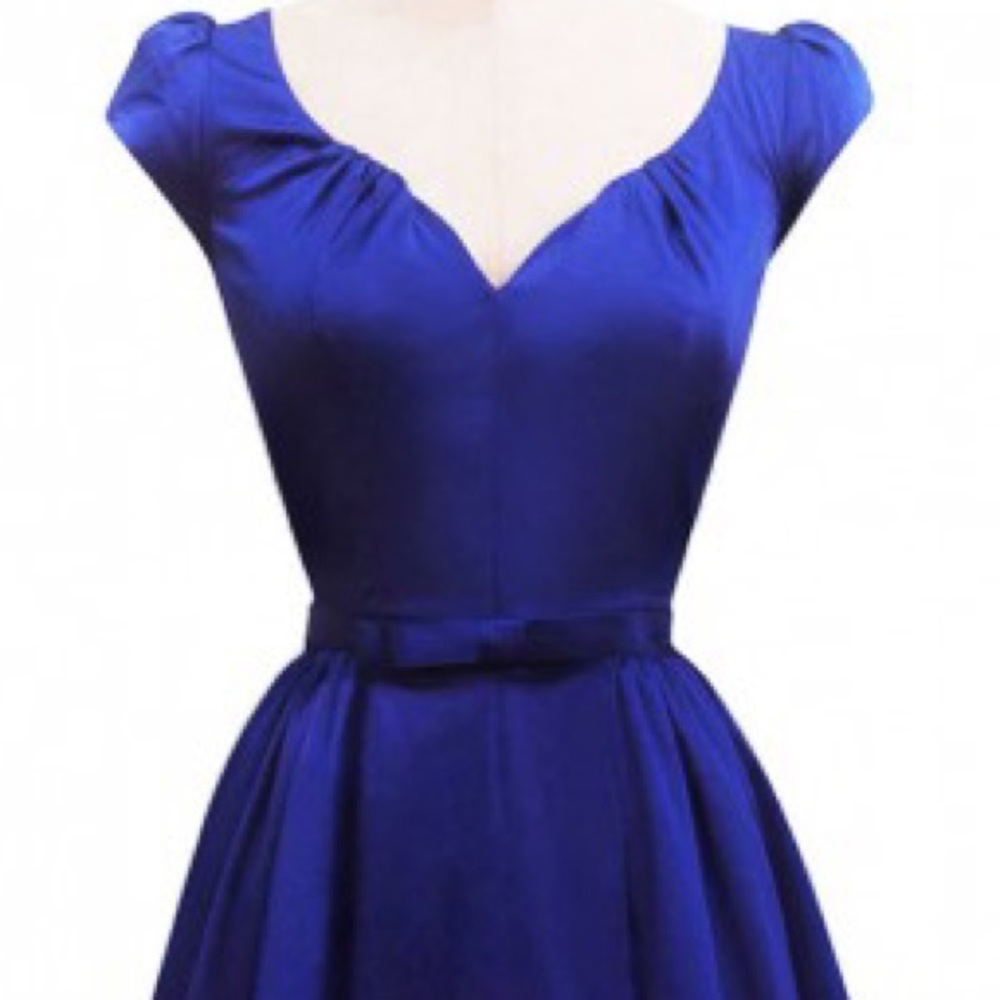 Trashy Diva Liz Navy blue Satin dress sz 4